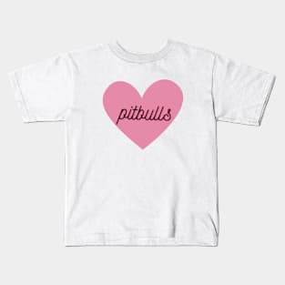 Pitbull Lover Kids T-Shirt